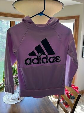 Pink Adidas Sweatshirt Hoodie